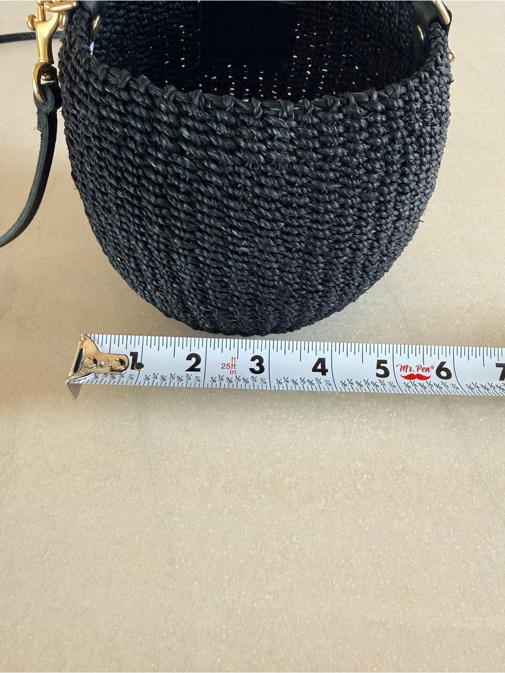 Clare V. Black Petit Pot de Miel Basket Bag with Bamboo Handle - Like New - Picture 14 of 15
